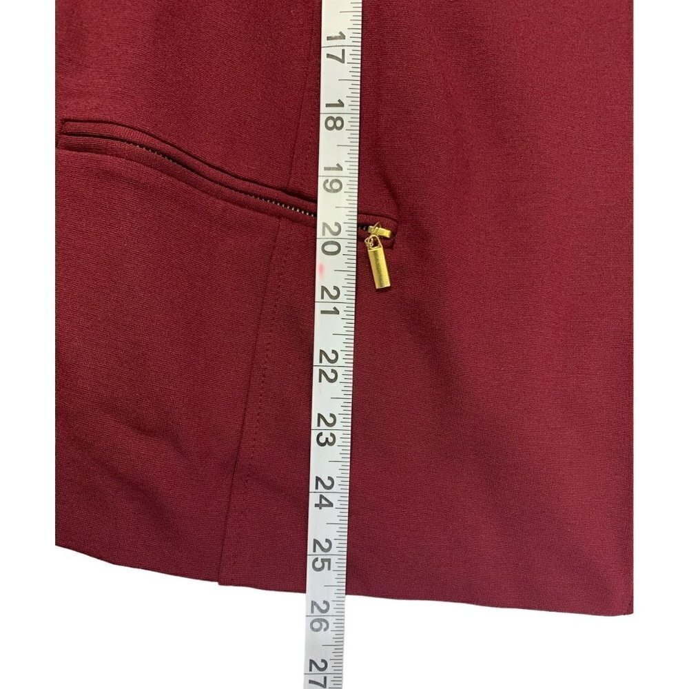 Roz & Ali Women's Burgundy Casual Jacket - Picture 6 of 6